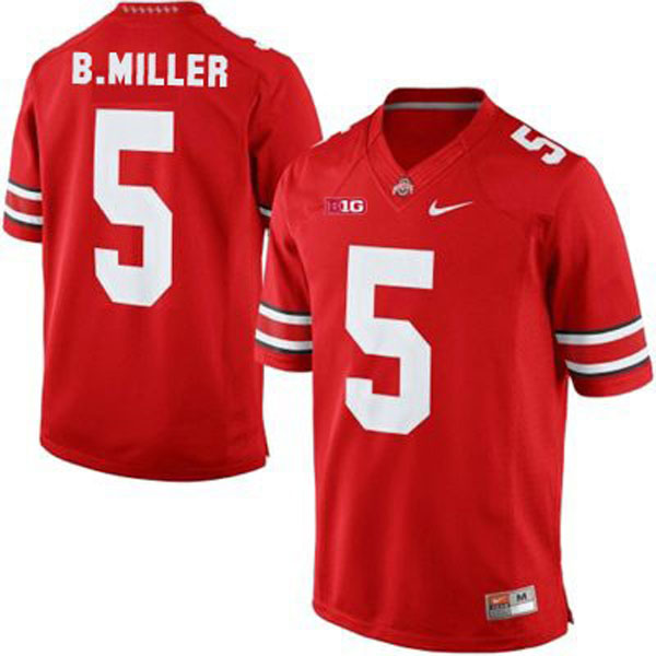 ohio state buckeyes 5 braxton miller red football youth jersey