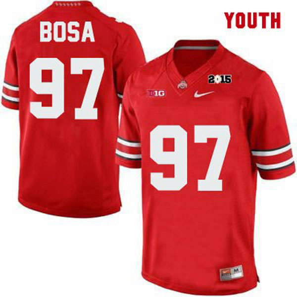 ohio state buckeyes 97 joey bosa red football youth jersey