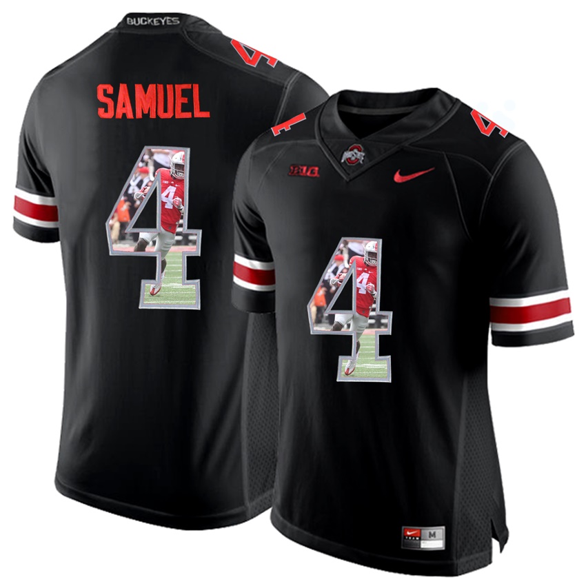 ohio state buckeyes blackout curtis samuel player fashion jersey
