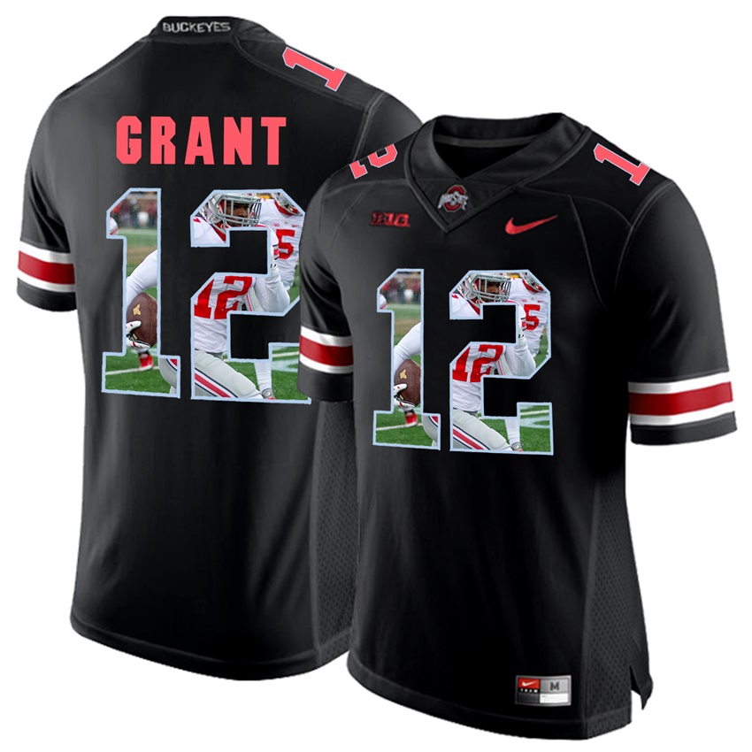 ohio state buckeyes blackout doran grant player fashion jersey