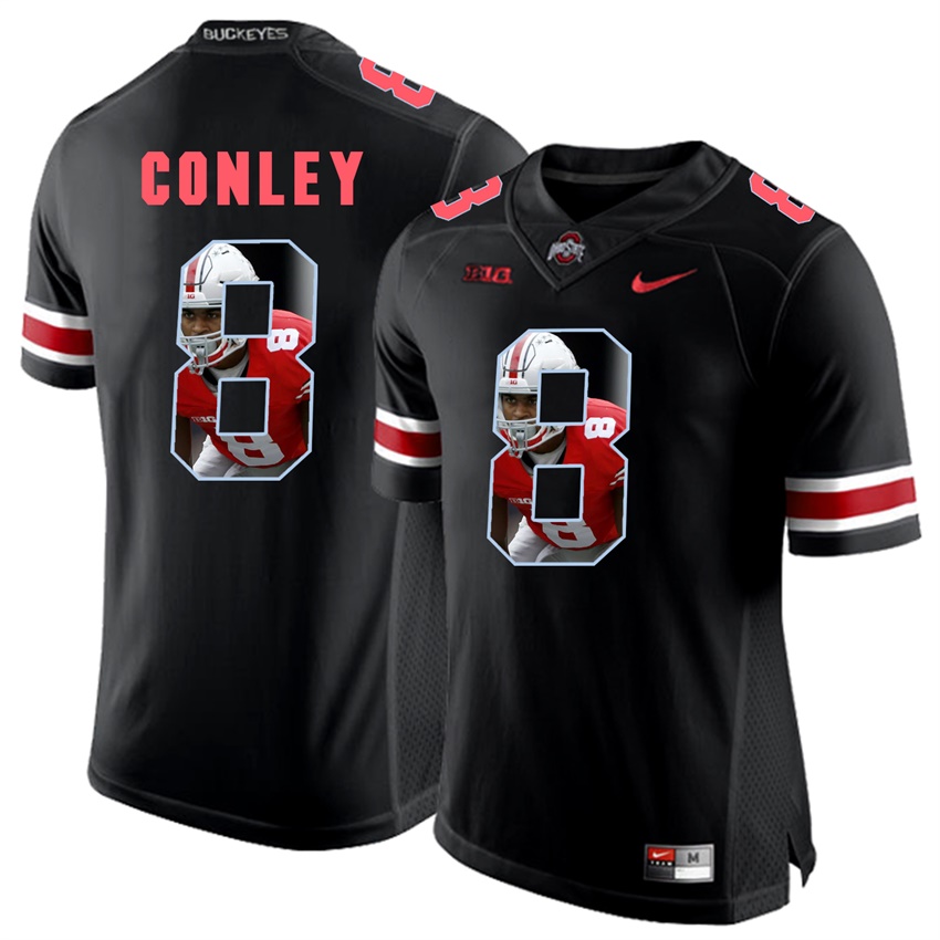 ohio state buckeyes blackout gareon conley player fashion jersey