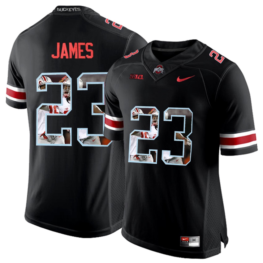 ohio state buckeyes blackout lebron james player fashion jersey