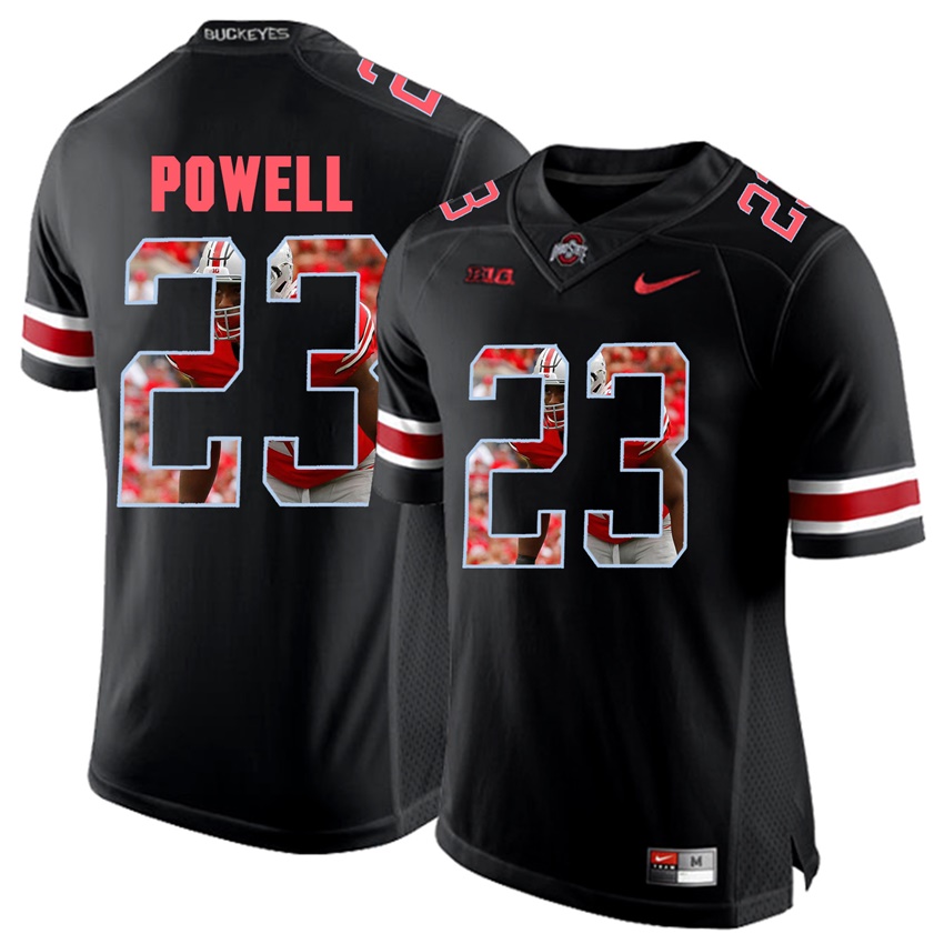 ohio state buckeyes blackout tyvis powell player fashion jersey