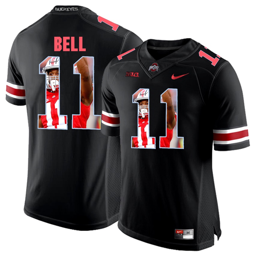 ohio state buckeyes blackout vonn bell player fashion jersey