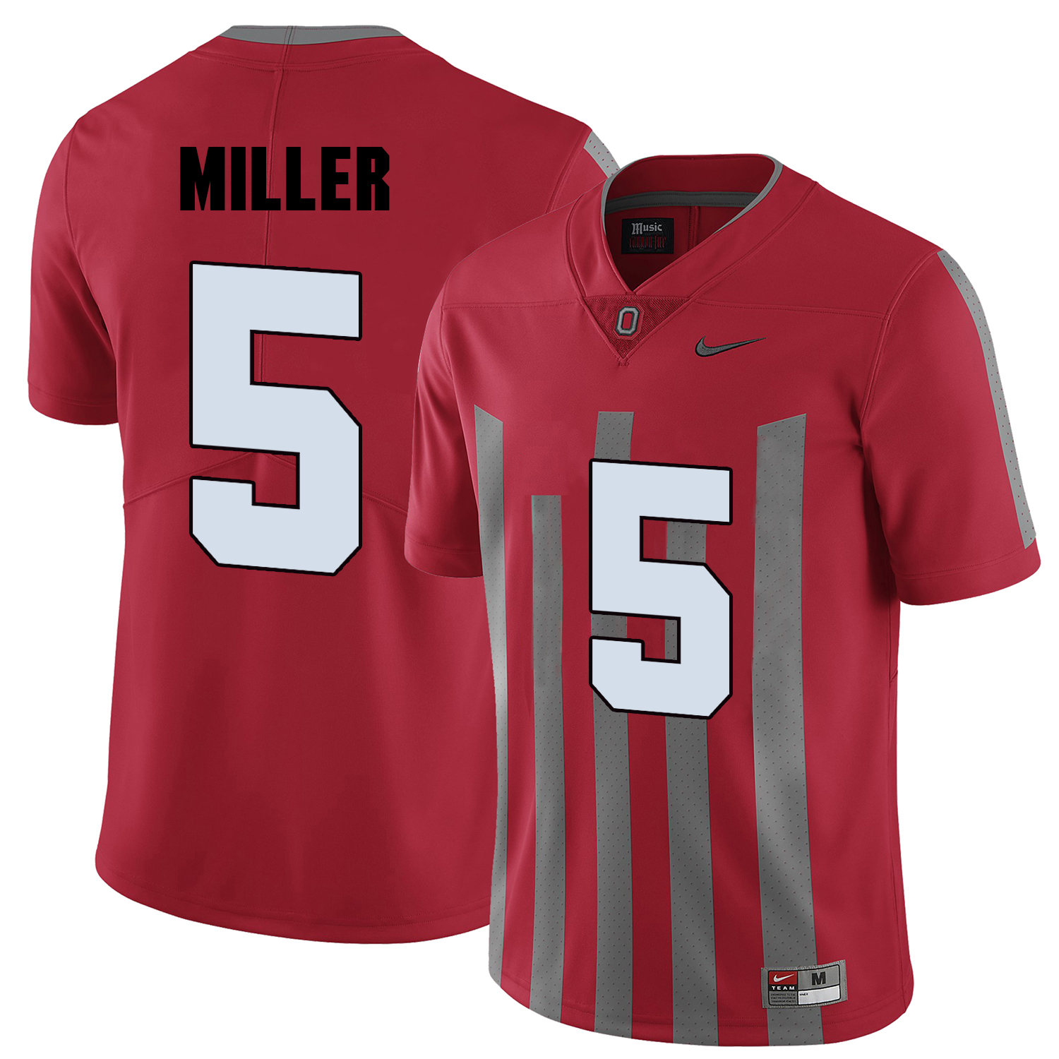 ohio state buckeyes red braxton miller college football portrait jersey