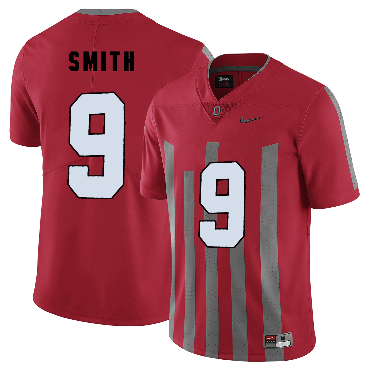 ohio state buckeyes red devin smith college football portrait jersey