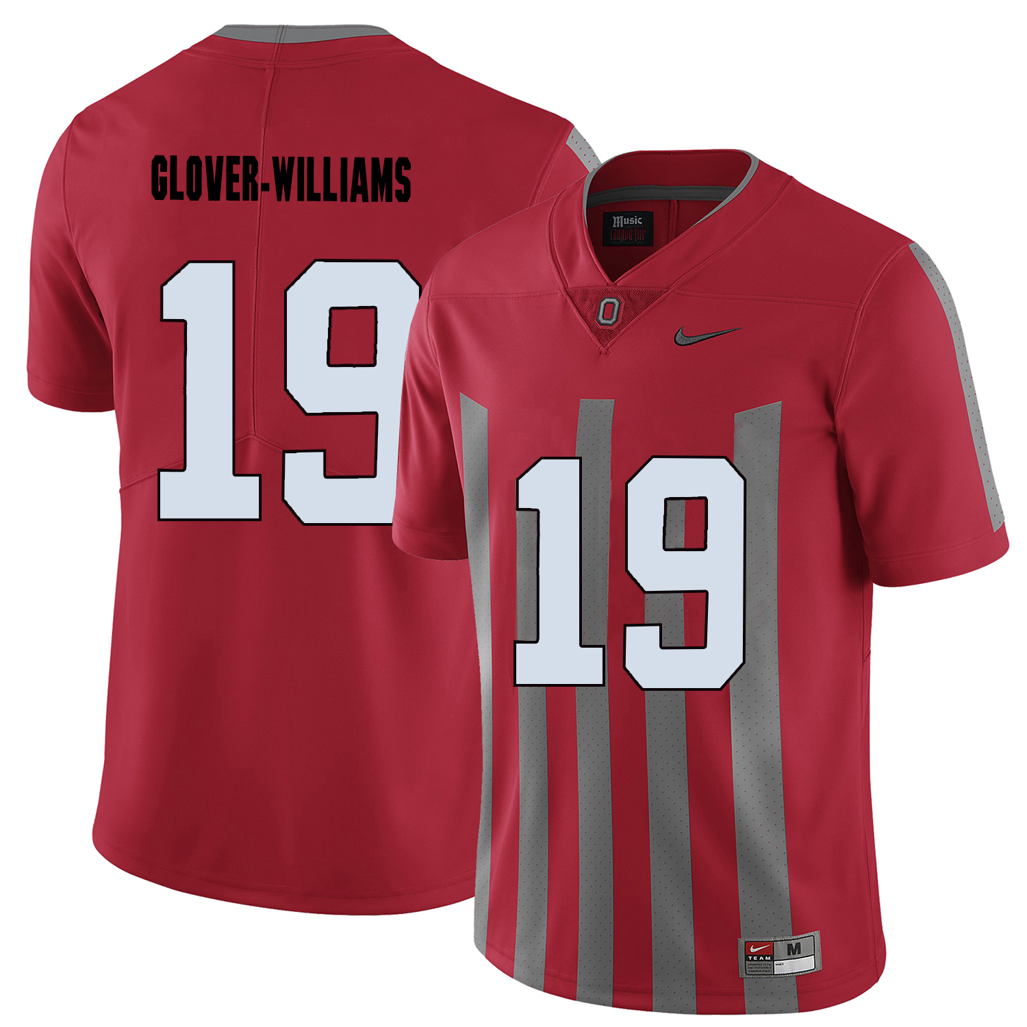ohio state buckeyes red eric glover williams college football portrait jersey