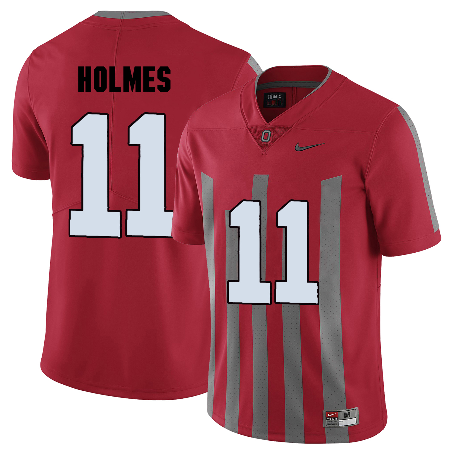 ohio state buckeyes red jalyn holmes college football portrait jersey
