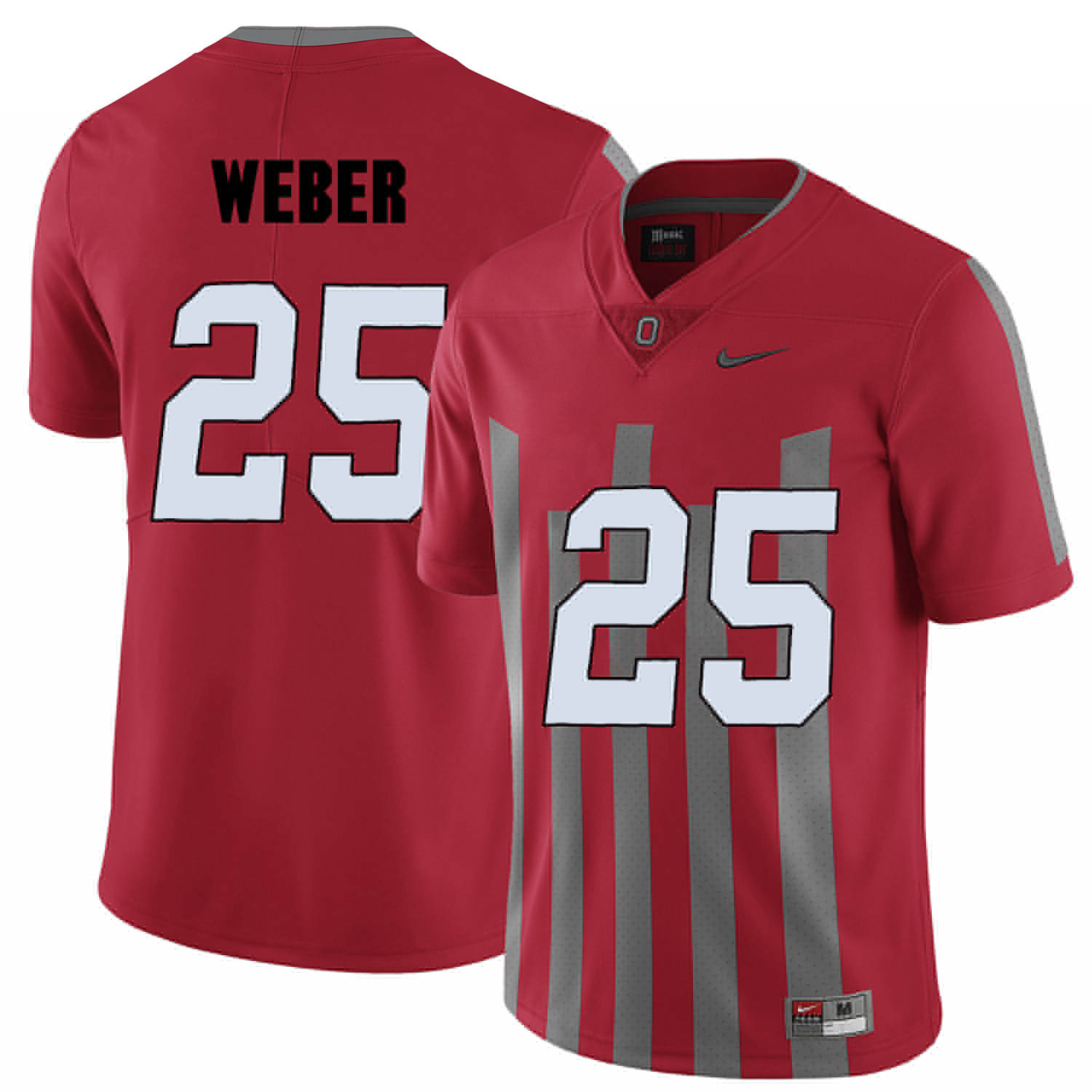ohio state buckeyes red mike weber college football portrait jersey
