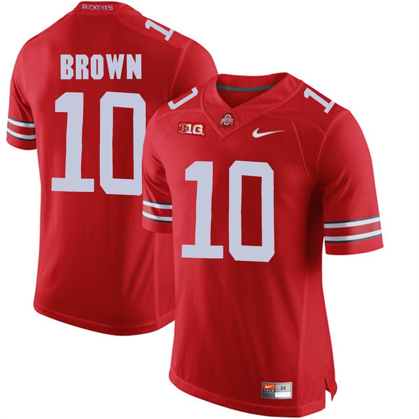 ohio state buckeyes scarlet cacorey brown college football jersey