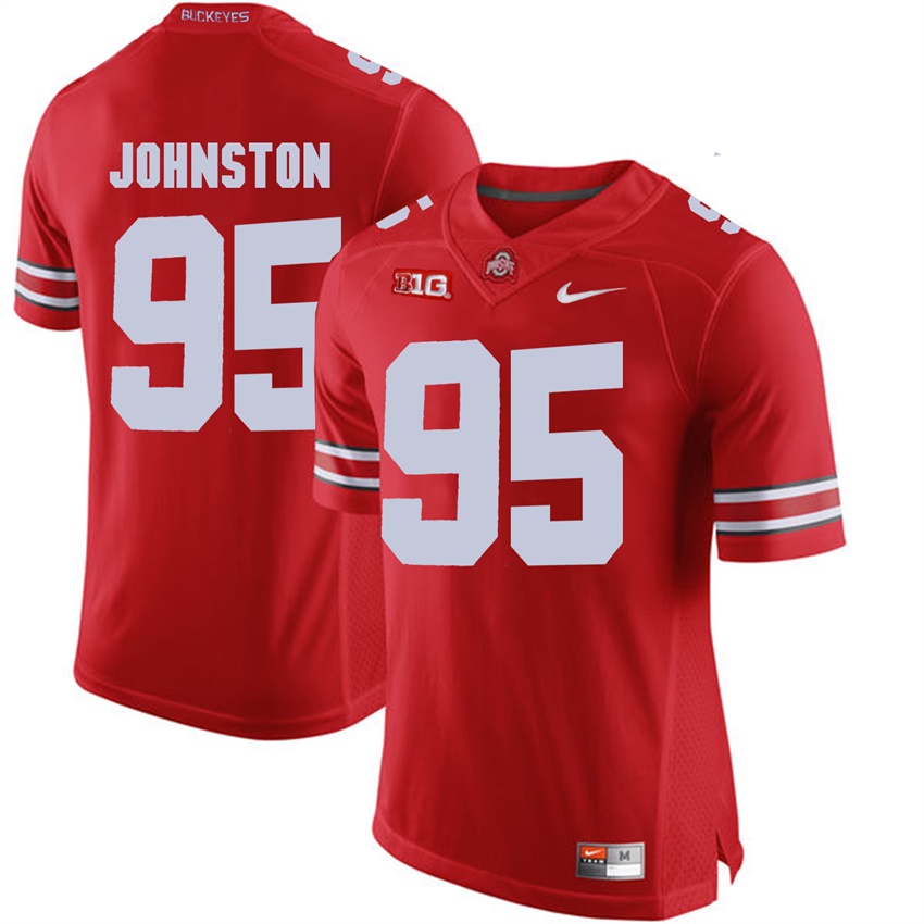 ohio state buckeyes scarlet cameron johnston college football jersey