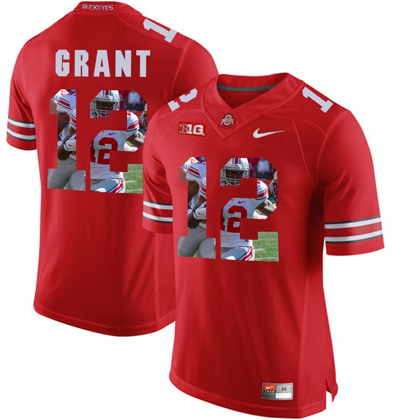ohio state buckeyes scarlet doran grant player fashion jersey