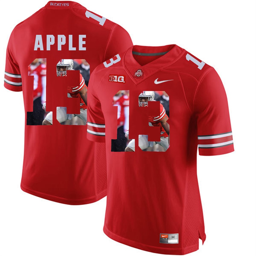 ohio state buckeyes scarlet eli apple player fashion jersey