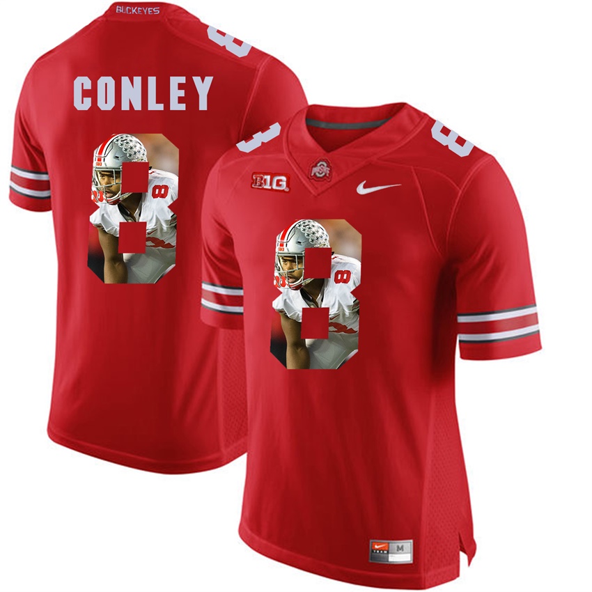 ohio state buckeyes scarlet gareon conley player fashion jersey