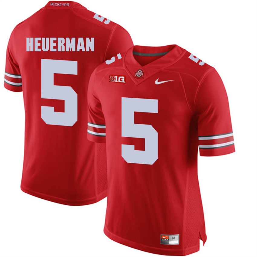 ohio state buckeyes scarlet jeff heuerman college football jersey