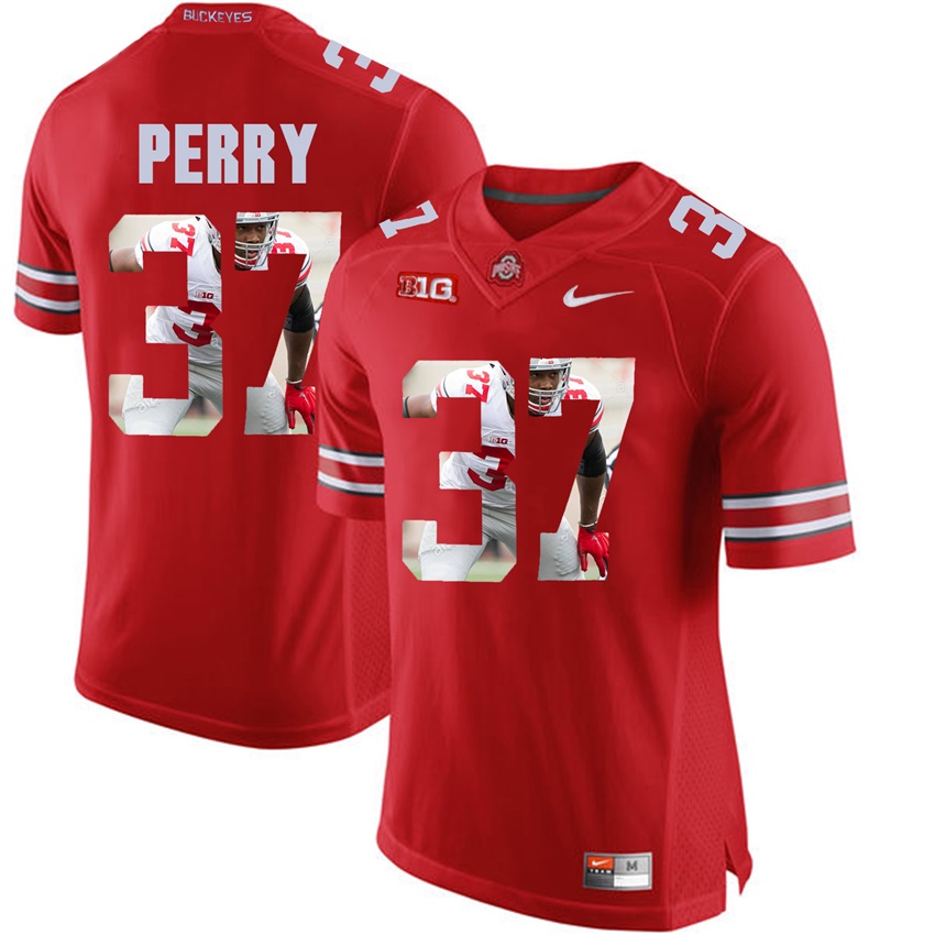 ohio state buckeyes scarlet joshua perry player fashion jersey