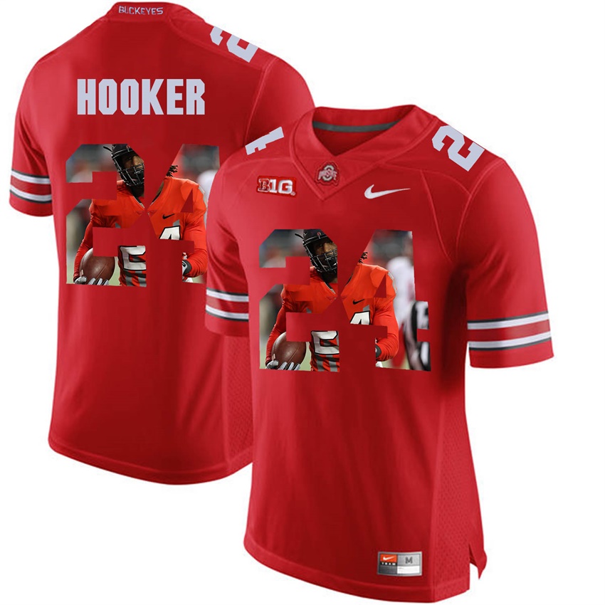 ohio state buckeyes scarlet malik hooker player fashion jersey