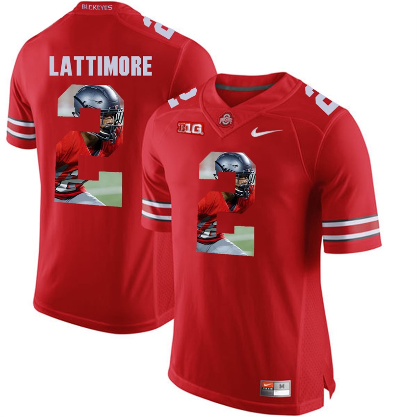 ohio state buckeyes scarlet marshon lattimore player fashion jersey