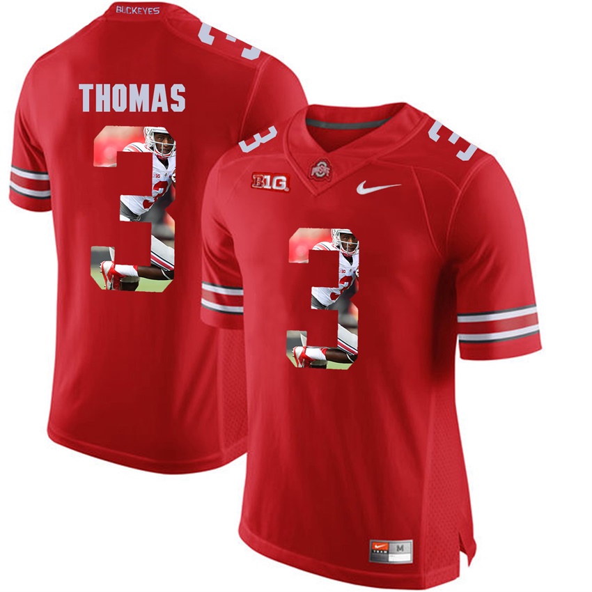 ohio state buckeyes scarlet michael thomas player fashion jersey