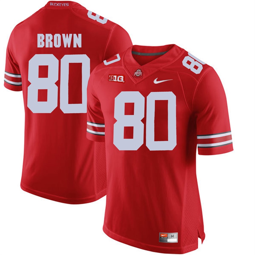 ohio state buckeyes scarlet noah brown college football jersey