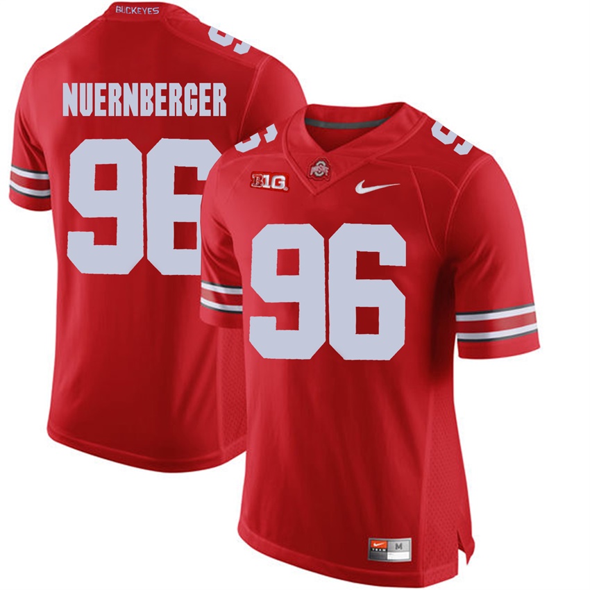 ohio state buckeyes scarlet sean nuernberger college football jersey