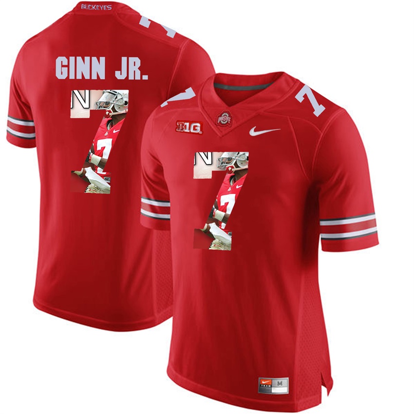 ohio state buckeyes scarlet ted ginn jr. player fashion jersey