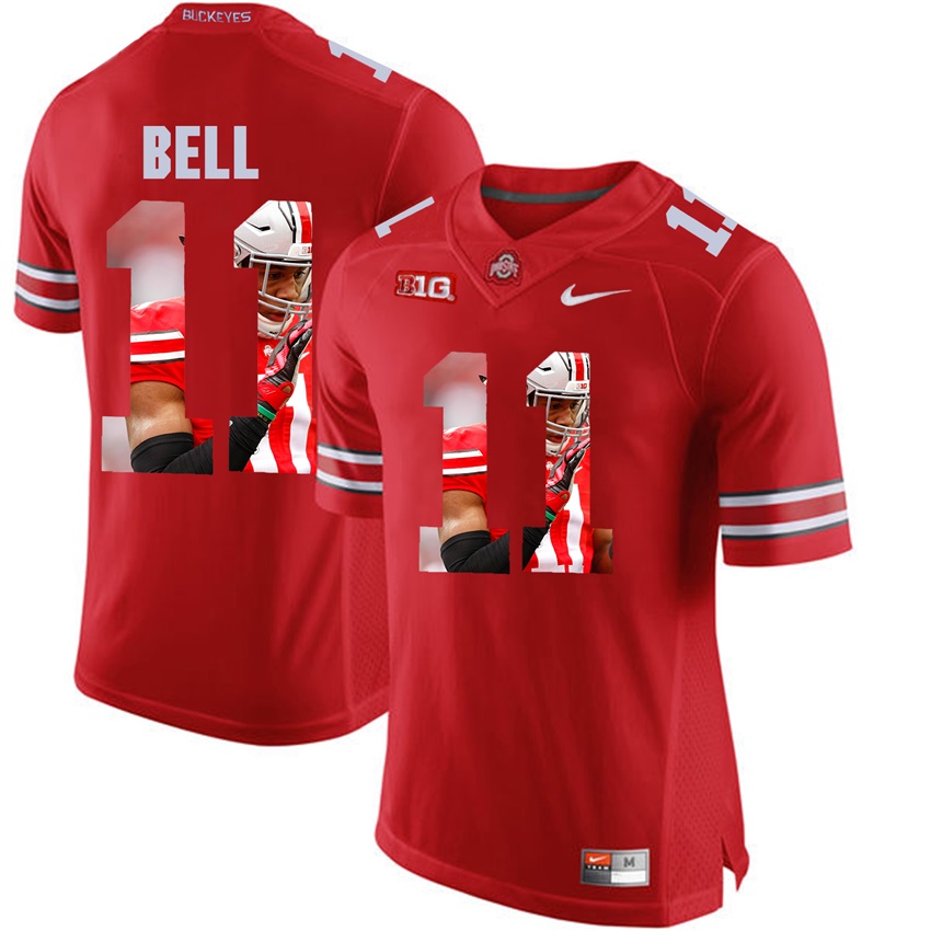 ohio state buckeyes scarlet vonn bell player fashion jersey
