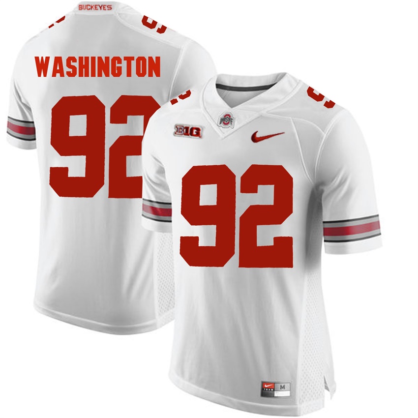 ohio state buckeyes white adolphus washington college football jersey