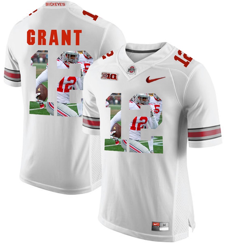 ohio state buckeyes white doran grant player fashion jersey
