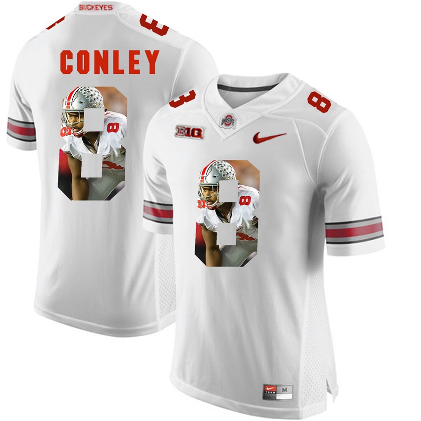 ohio state buckeyes white gareon conley player fashion jersey