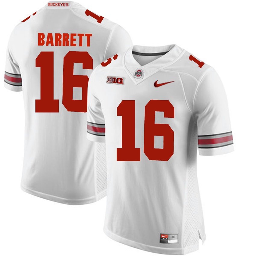 ohio state buckeyes white j.t. barrett college football jersey