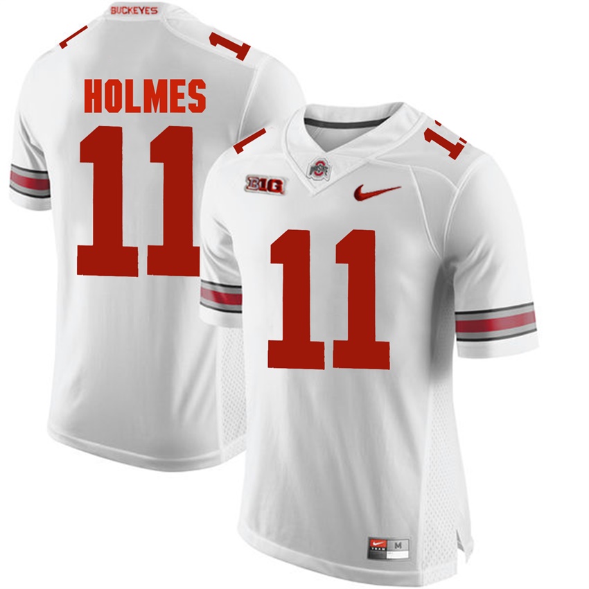 ohio state buckeyes white jalyn holmes college football jersey