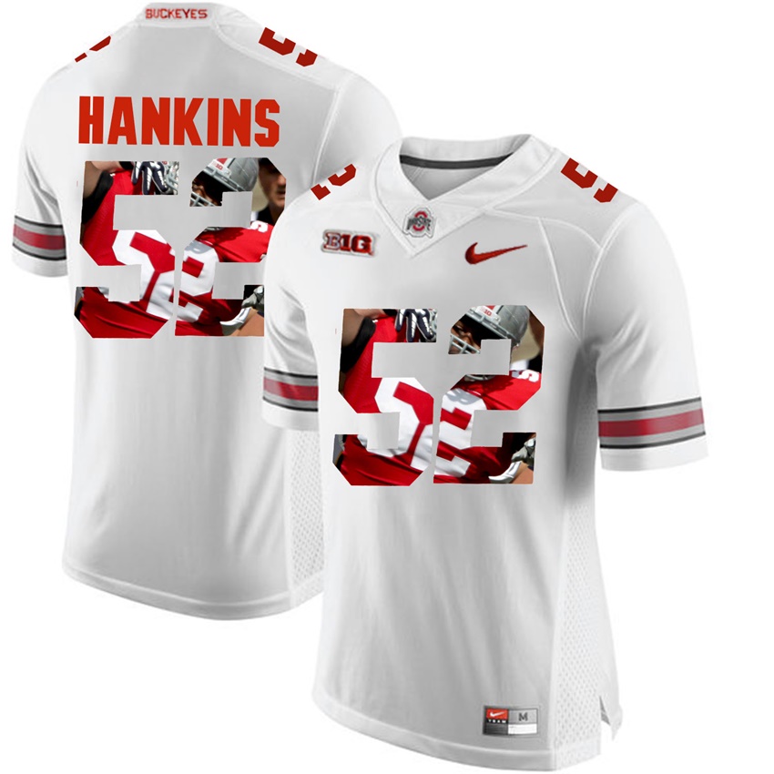 ohio state buckeyes white johnathan hankins player fashion jersey