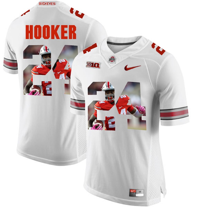 ohio state buckeyes white malik hooker player fashion jersey