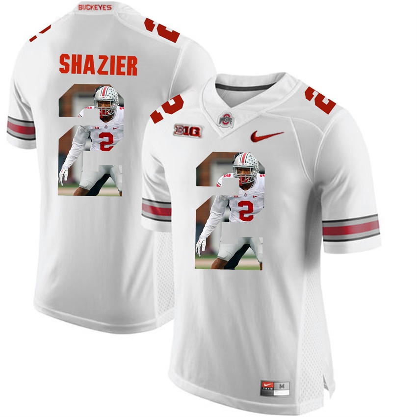 ohio state buckeyes white ryan shazier player fashion jersey