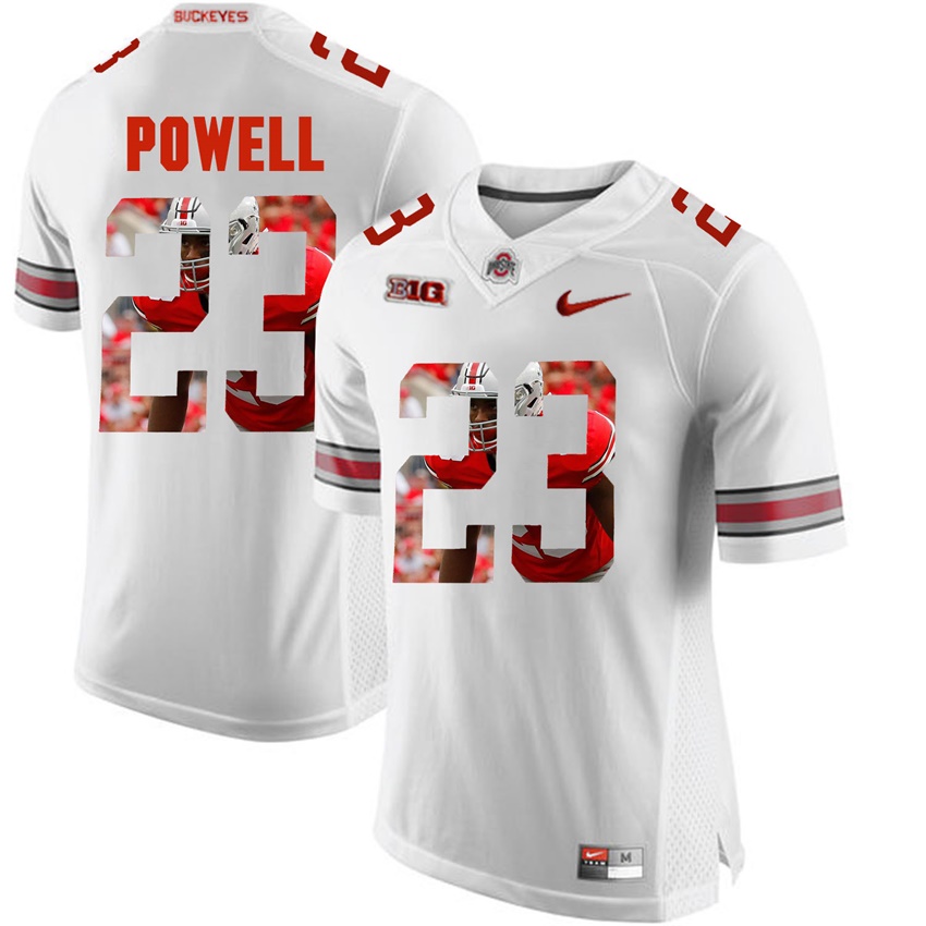 ohio state buckeyes white tyvis powell player fashion jersey
