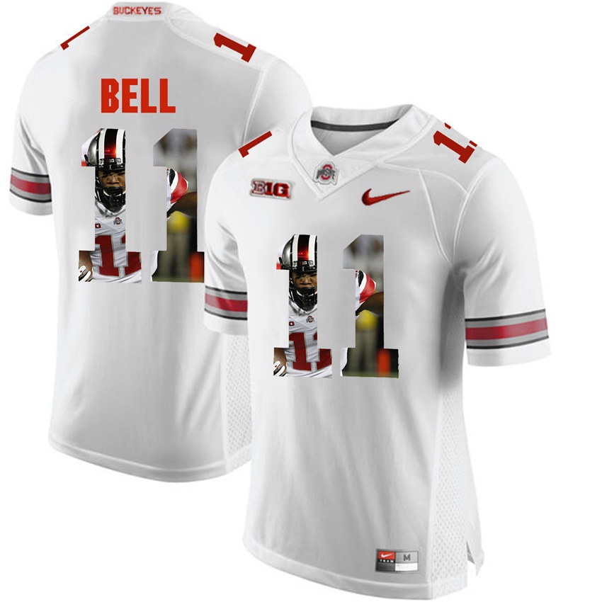 ohio state buckeyes white vonn bell player fashion jersey