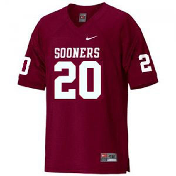 oklahoma sooners 20 billy sims red football youth jersey