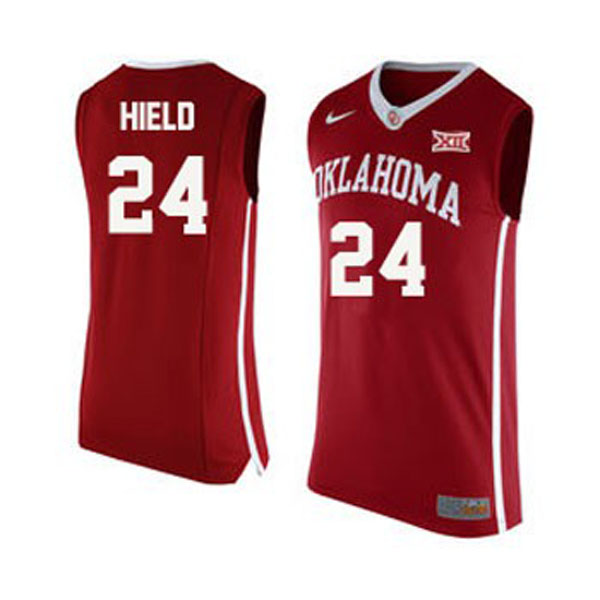 oklahoma sooners 24 buddy hield red basketball jersey