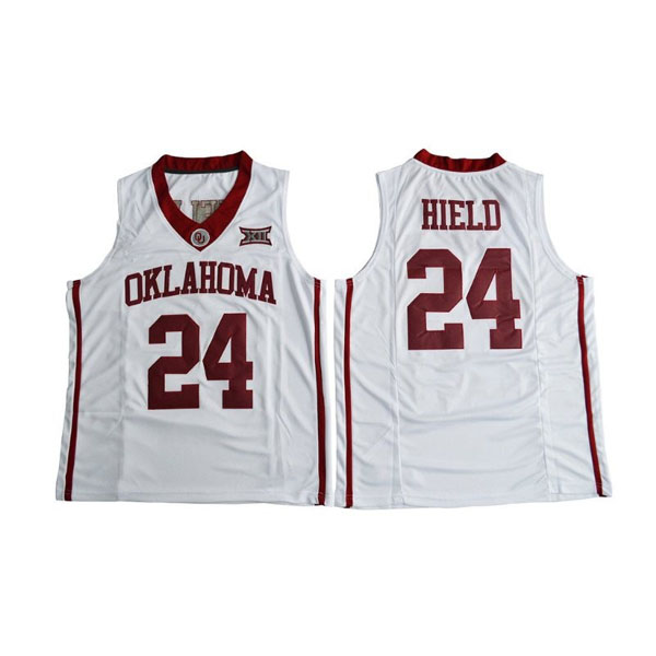oklahoma sooners 24 buddy hield white basketball jersey