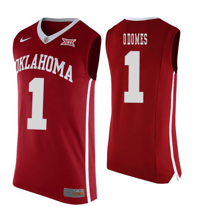 oklahoma sooners red 1 rashard odomes college basketball jersey