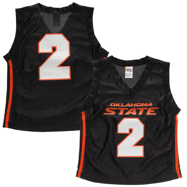 oklahoma state cowboys and cowgirls 2 black basketball jersey