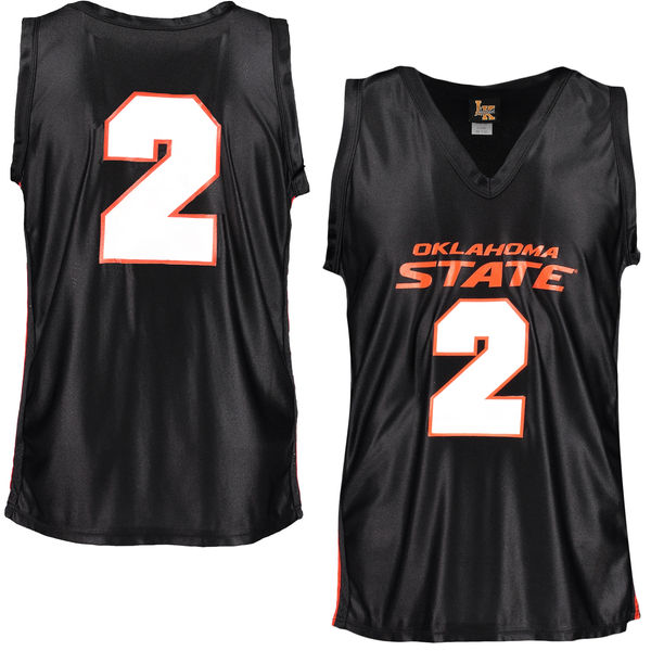 oklahoma state cowboys and cowgirls 2 black basketball youth jersey