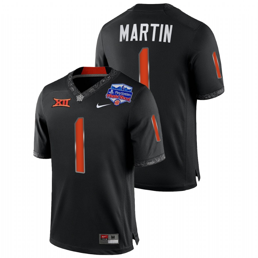 oklahoma state cowboys tay martin black 2022 fiesta bowl college football playoff jersey