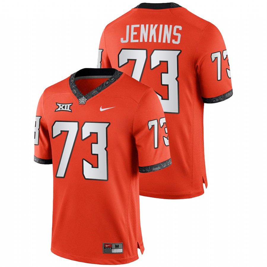 oklahoma state cowboys teven jenkins orange college football nfl alumni jersey