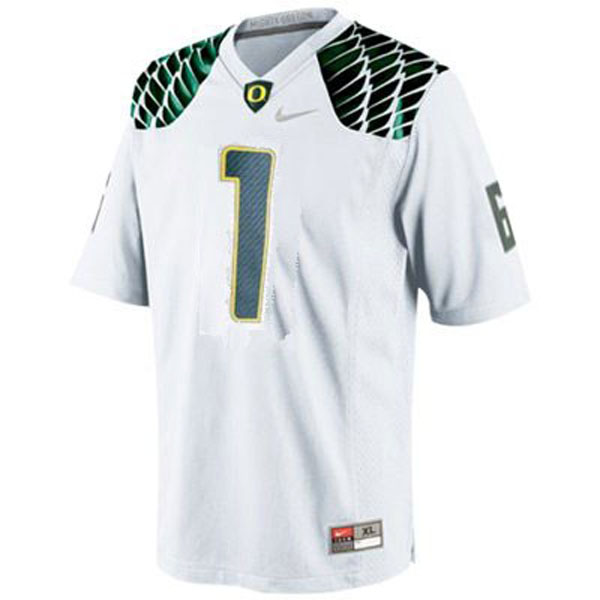 oregon ducks 1 josh huff white football jersey