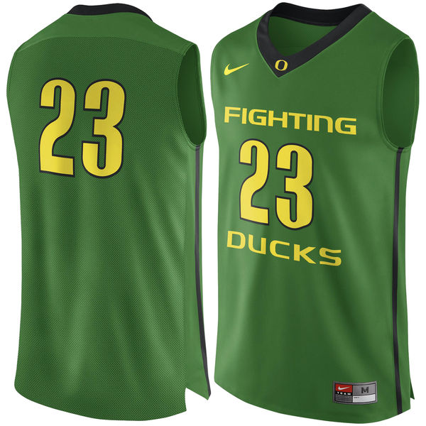 oregon ducks 23 green basketball jersey