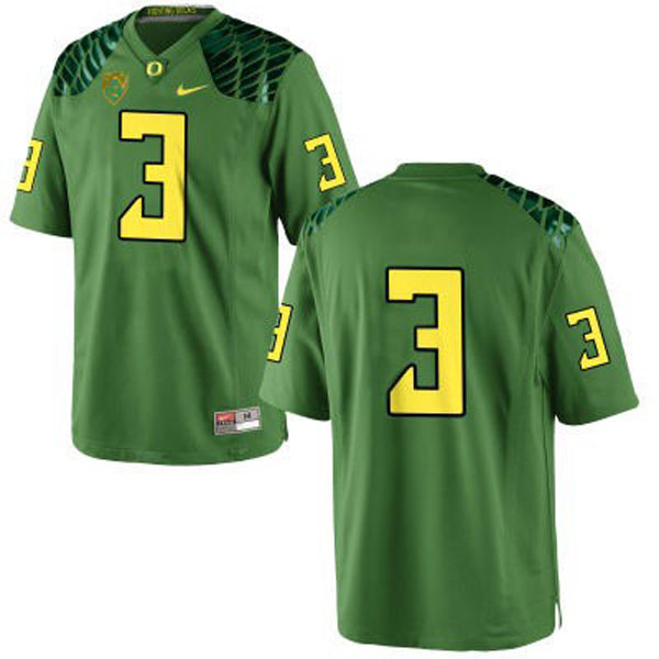 oregon ducks 3 vernon adams green football jersey