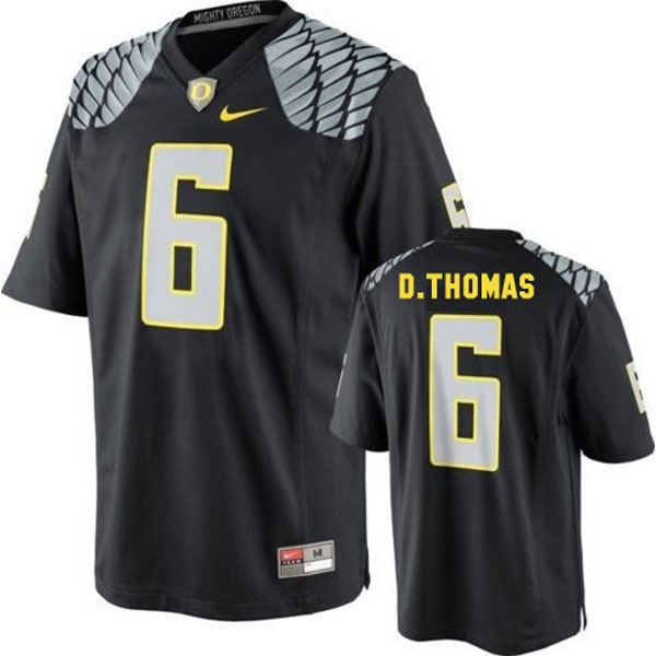 oregon ducks 6 de'anthony thomas black football jersey