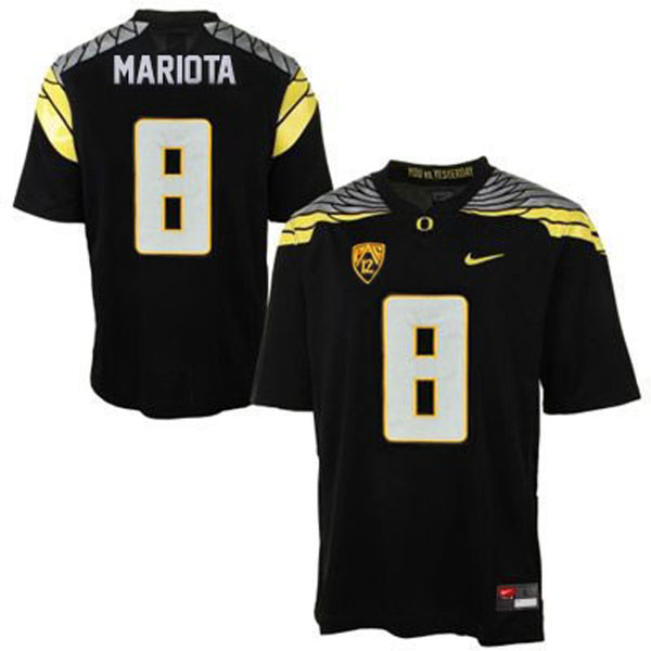 oregon ducks 8 marcus mariota black football jersey